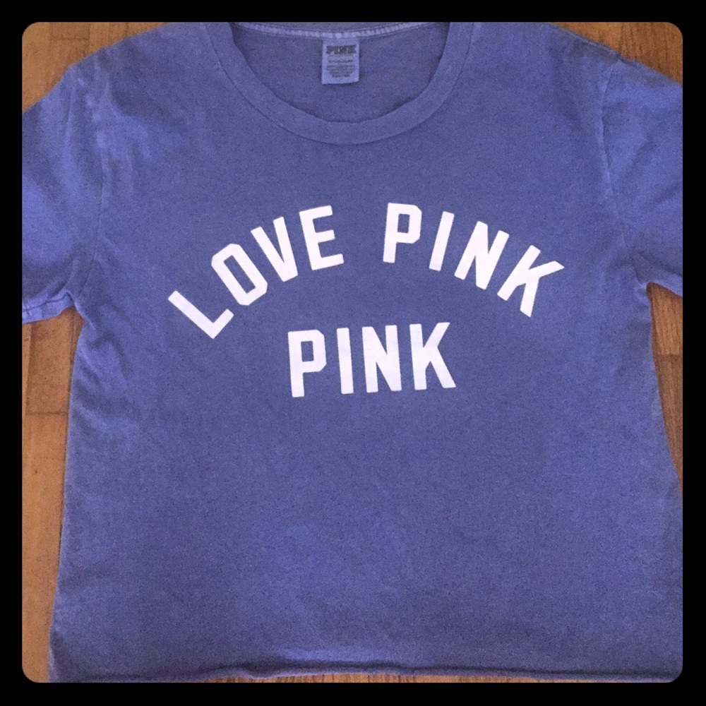 PINK tshirt size small blue